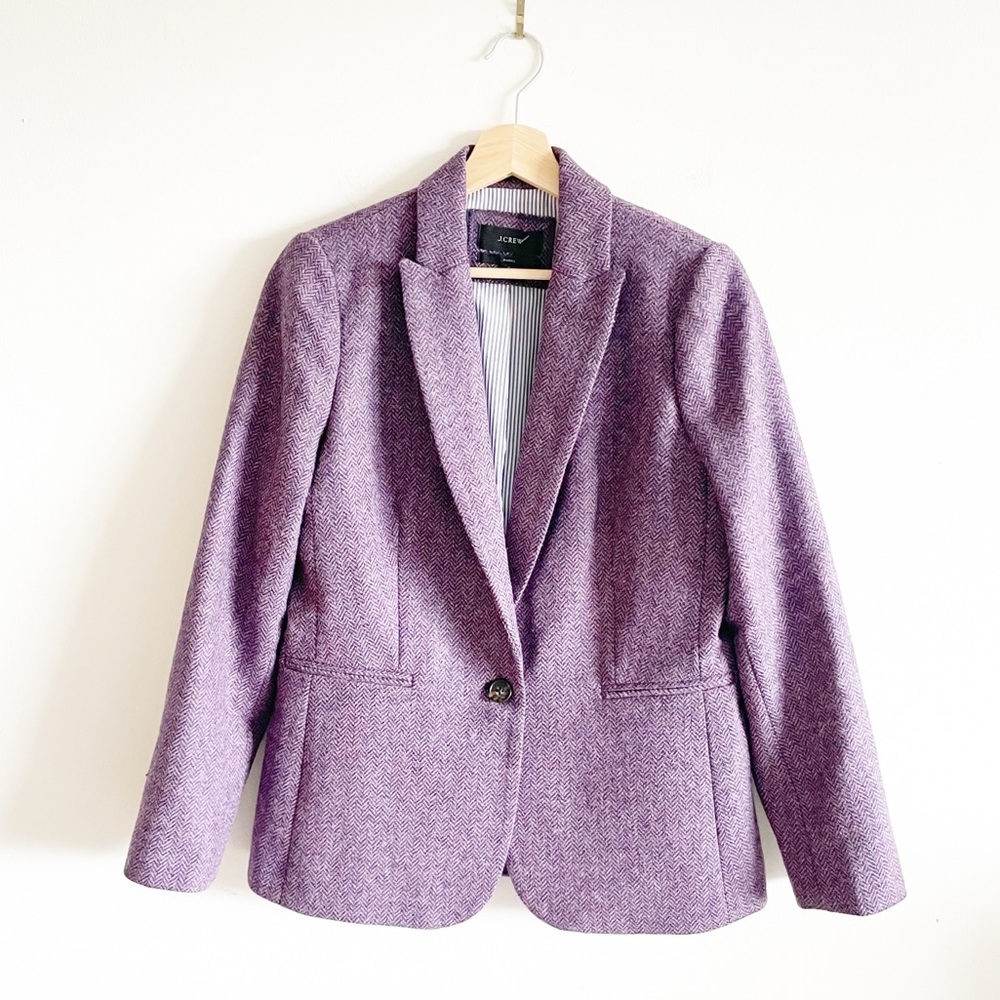 J. Crew Parke English herringbone blazer